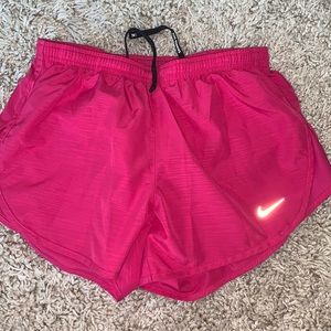 pink nike fit shorts